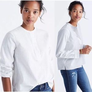 MADEWELL STRIPED POPOVER SHIRT